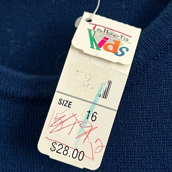 Talbots Kids • NWT Vintage Navy Shell Tank Top - Picture 4 of 4